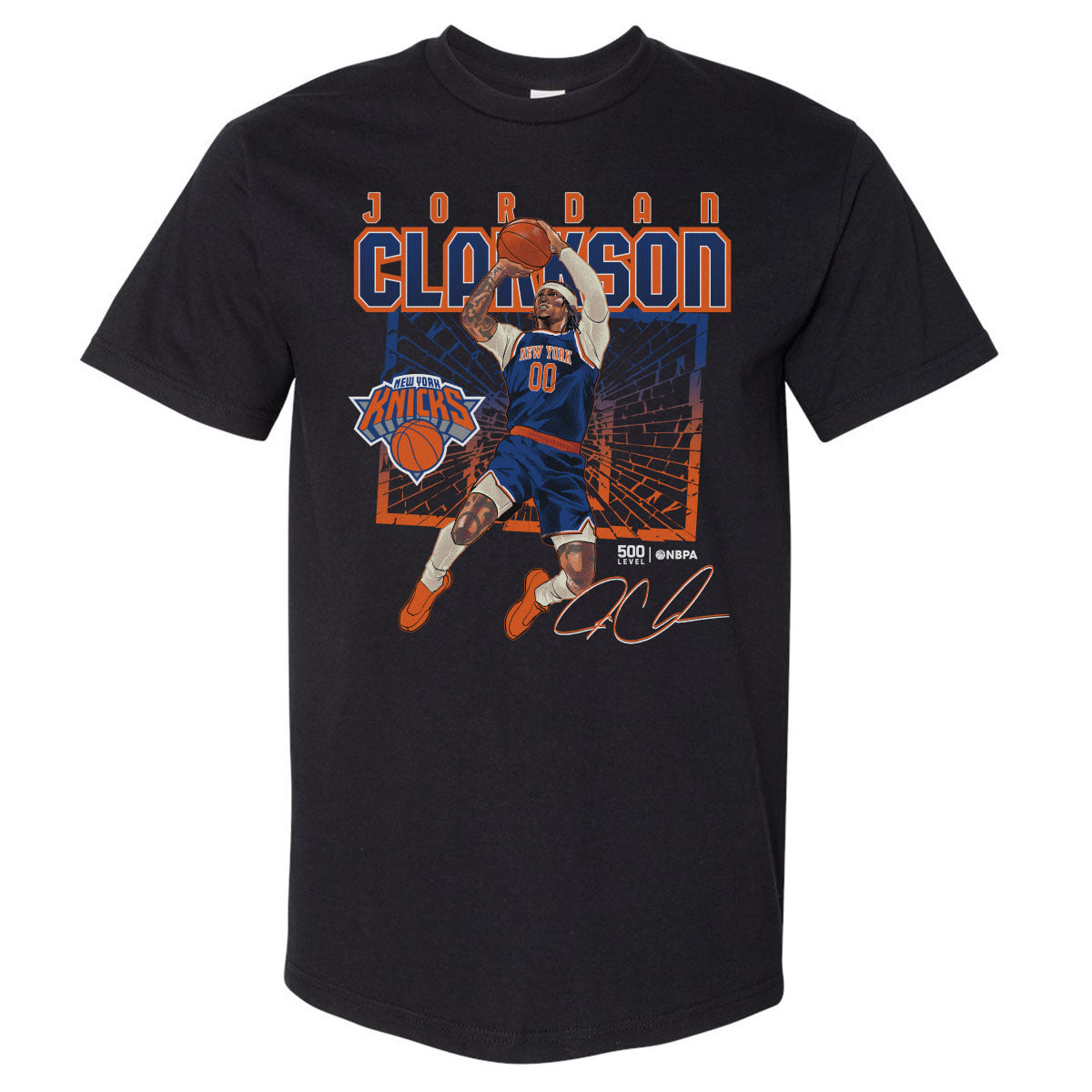 Jordan Clarkson New York Knicks Shattered WHT