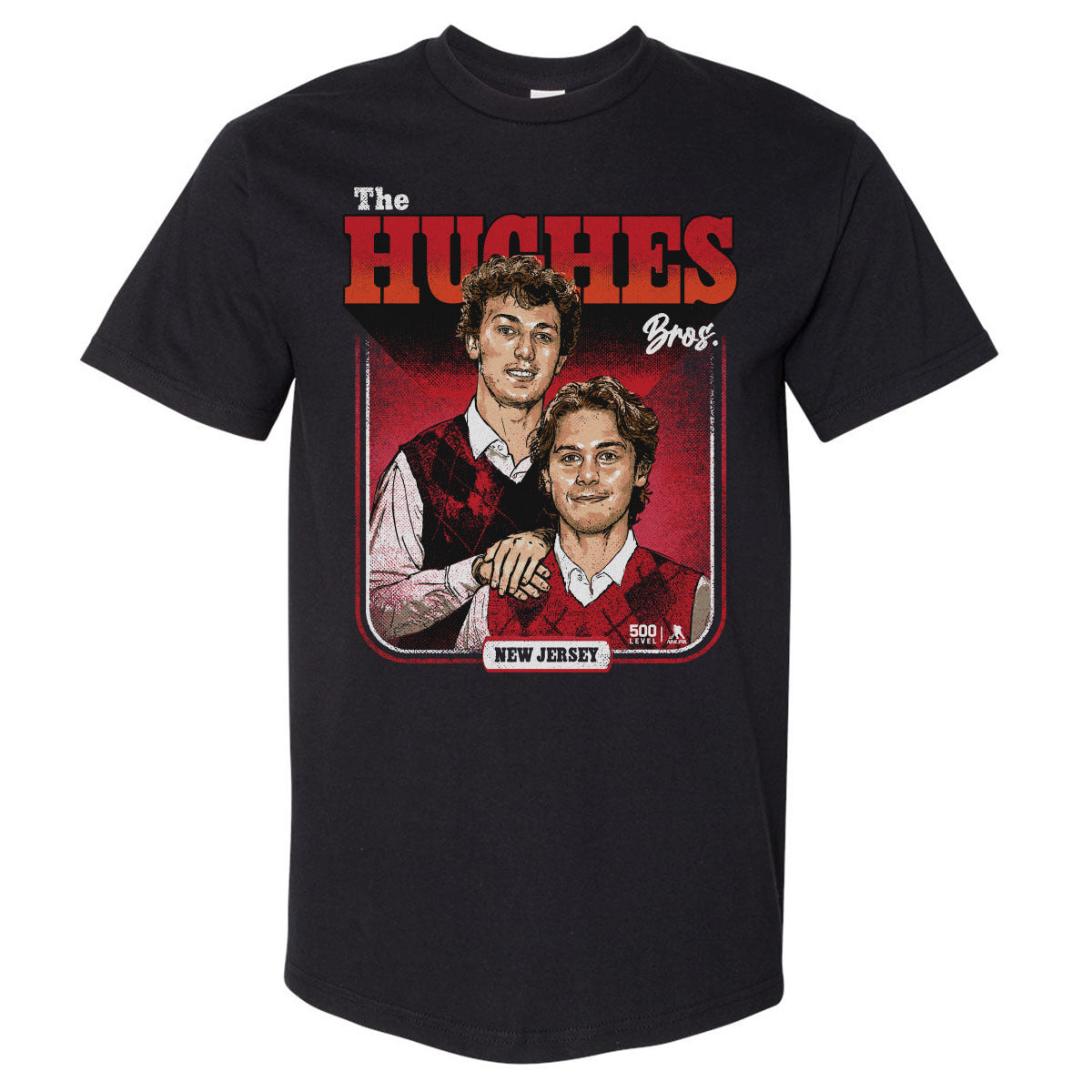 Luke Hughes & Jack Hughes New Jersey Step Brothers WHT