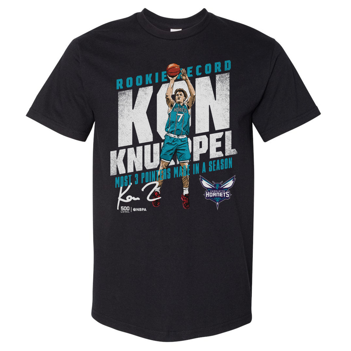 Kon Knueppel Charlotte Hornets Rookie Record WHT