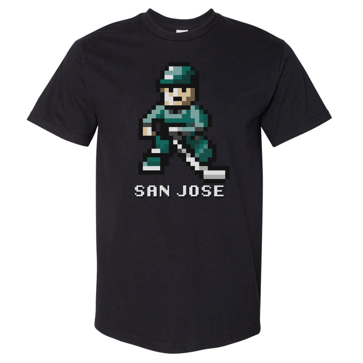 San Jose Hockey 8-bit WHT
