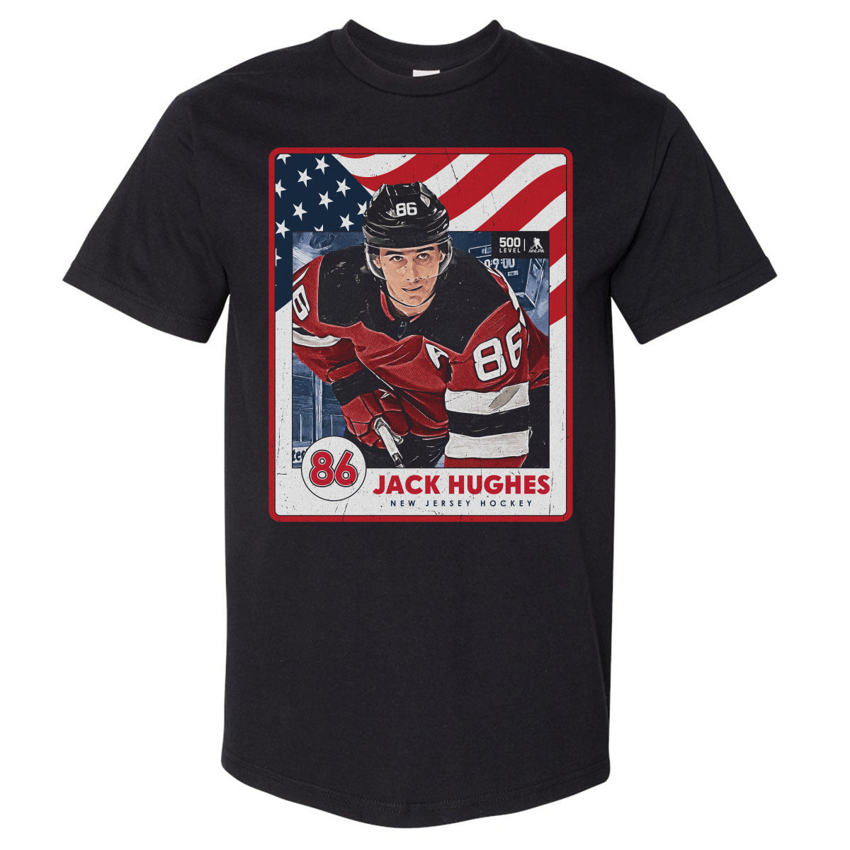 Jack Hughes New Jersey USA Card WHT