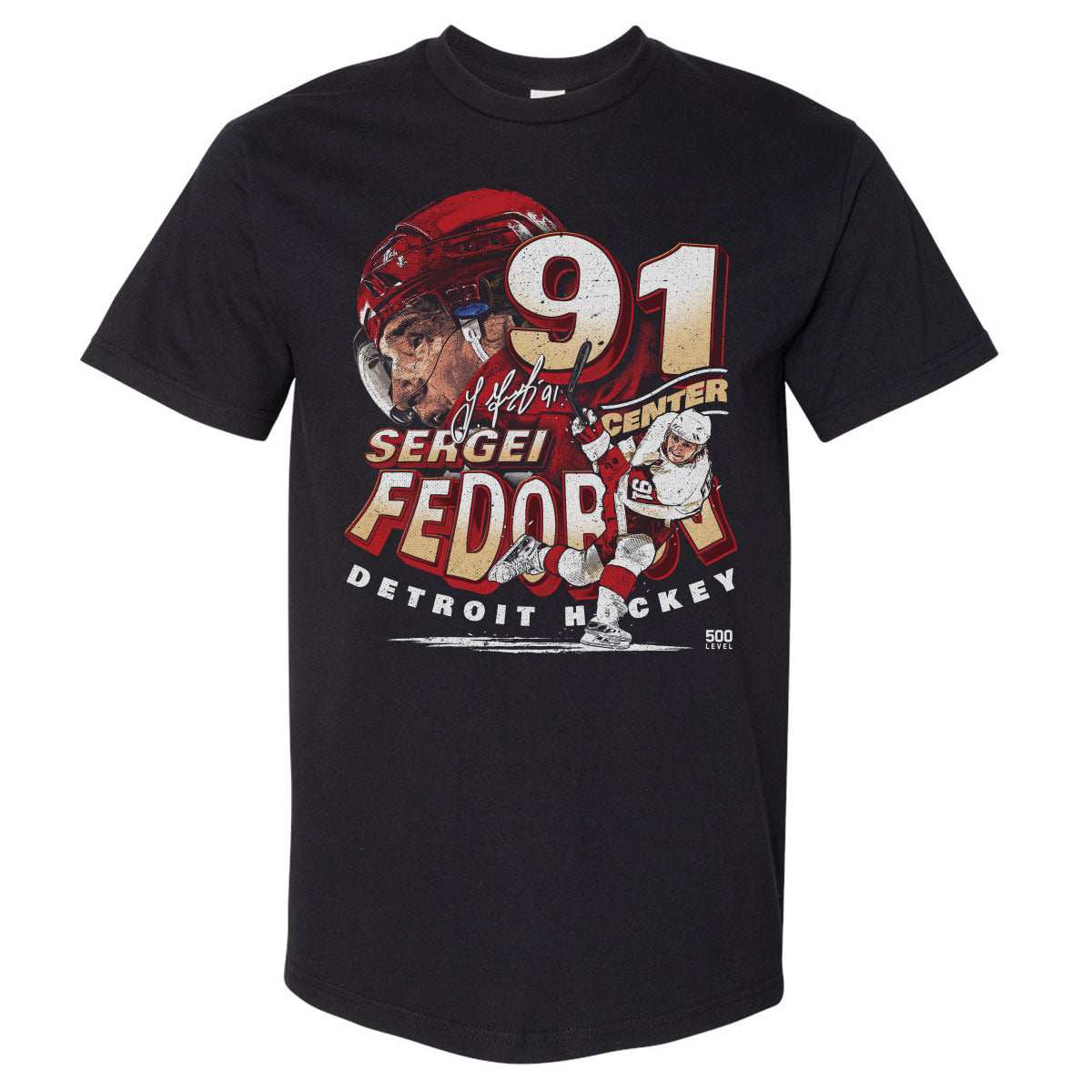 Sergei Fedorov Detroit Player Name WHT