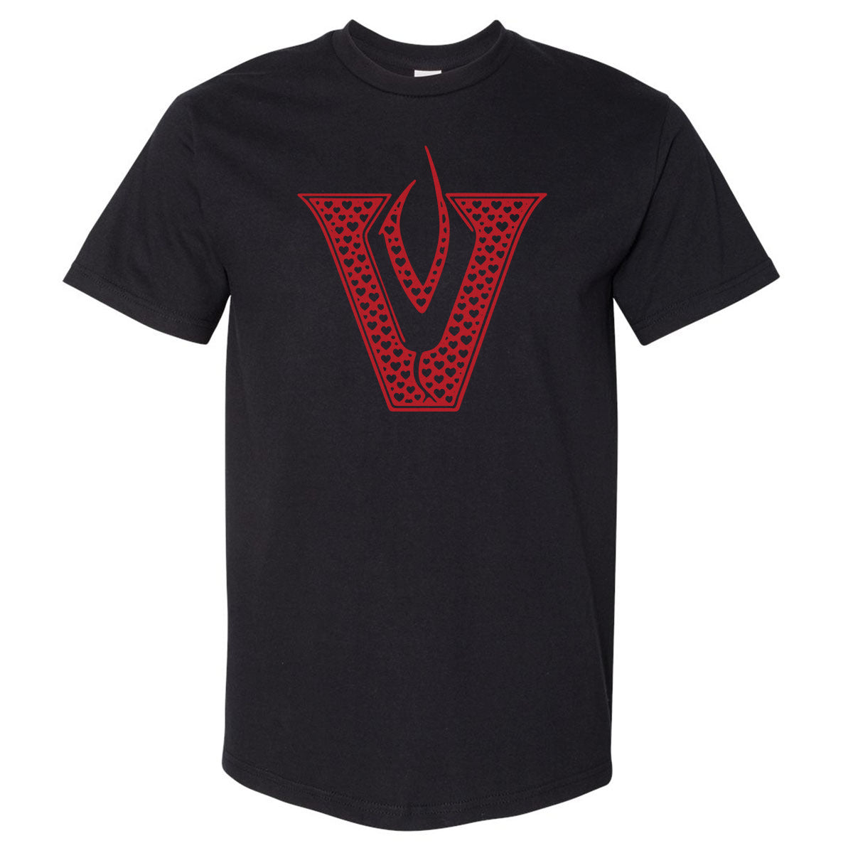 Vandegrift Crown Trio Valentines Heart Logo WHT