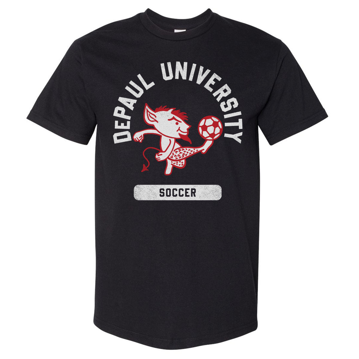 DePaul Blue Demons Mascot Soccer WHT