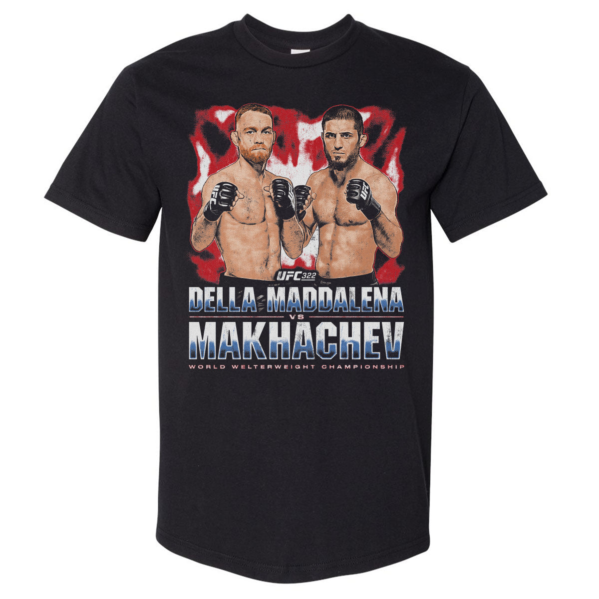 UFC 322 Della Maddalena Vs. Makhachev Vintage WHT