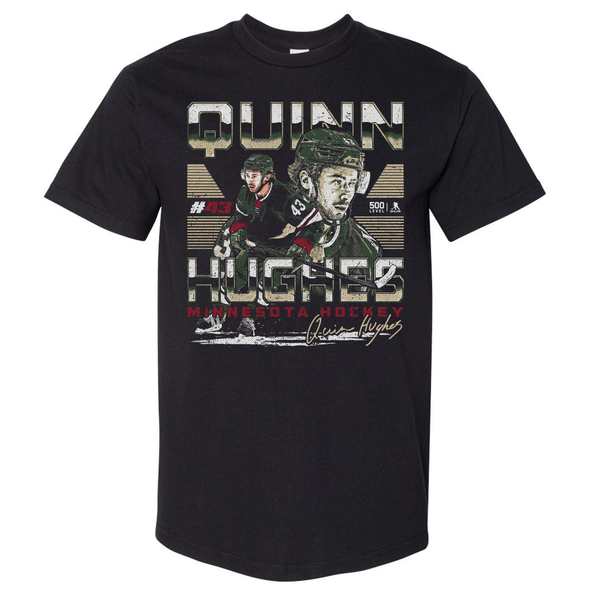 Quinn Hughes Minnesota Dual WHT