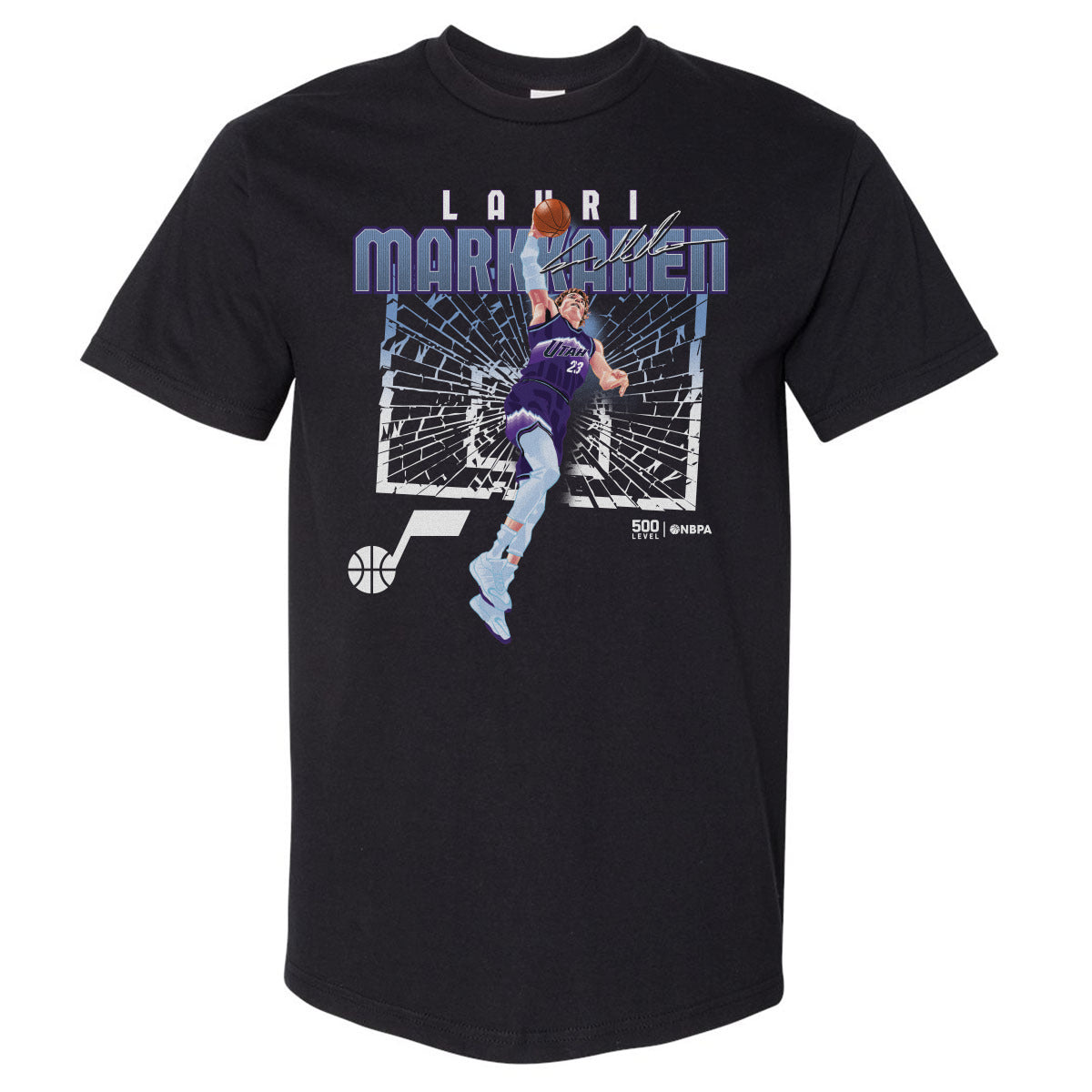 Lauri Markkanen Utah Jazz Shattered WHT