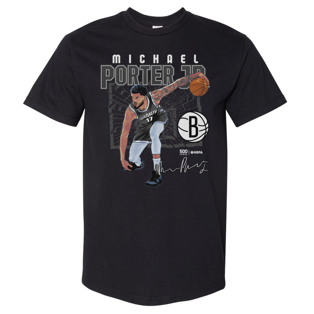 Michael Porter Jr. Brooklyn Nets Shattered WHT