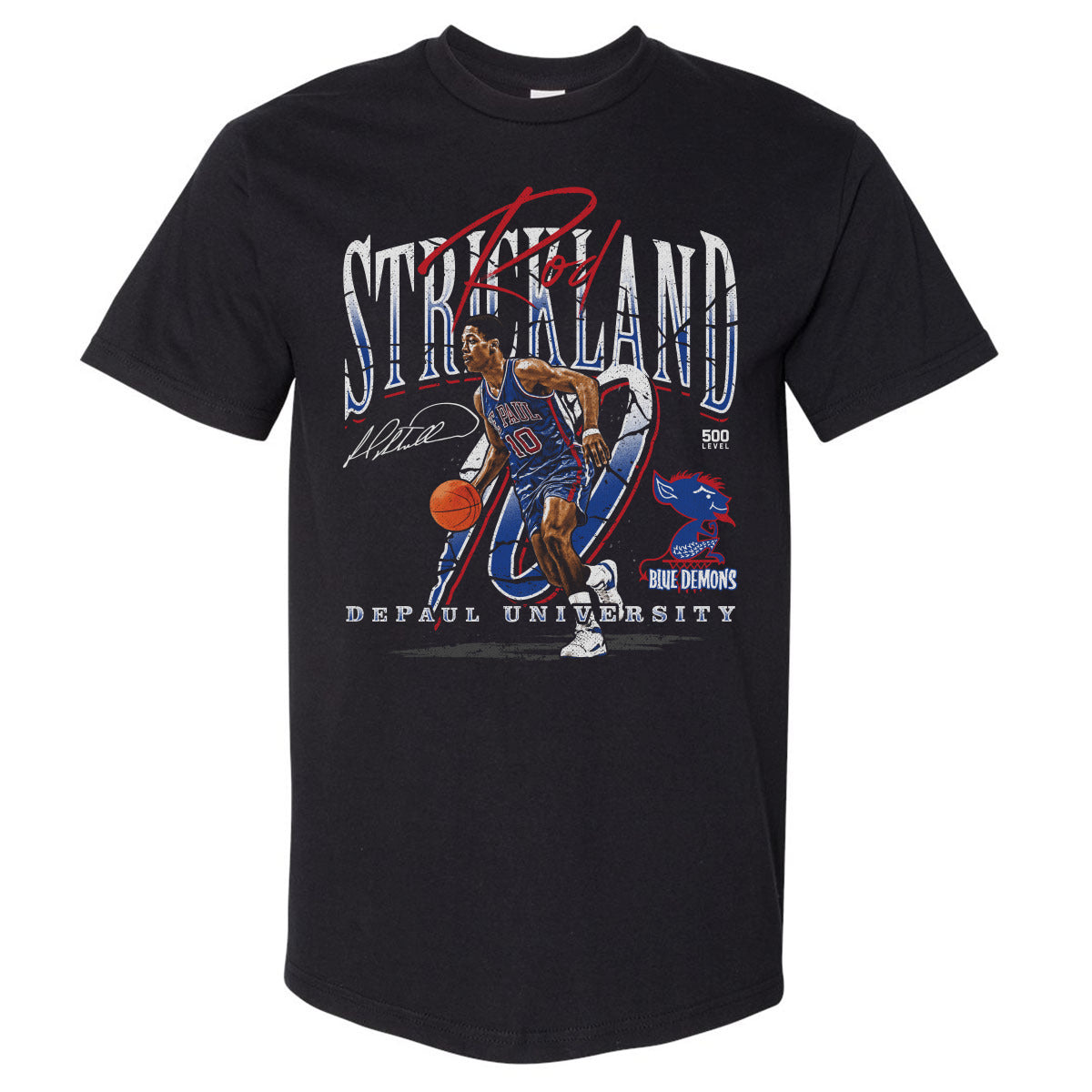 Rod Strickland DePaul Blue Demons Throwback WHT