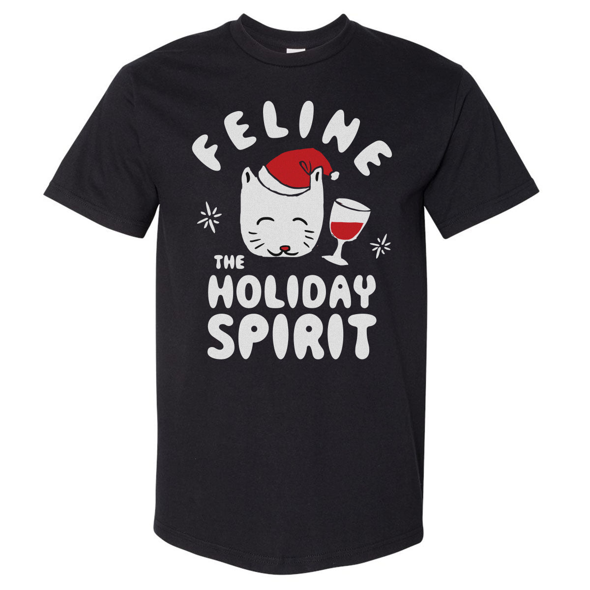 Christmas Feline The Holiday Spirit WHT