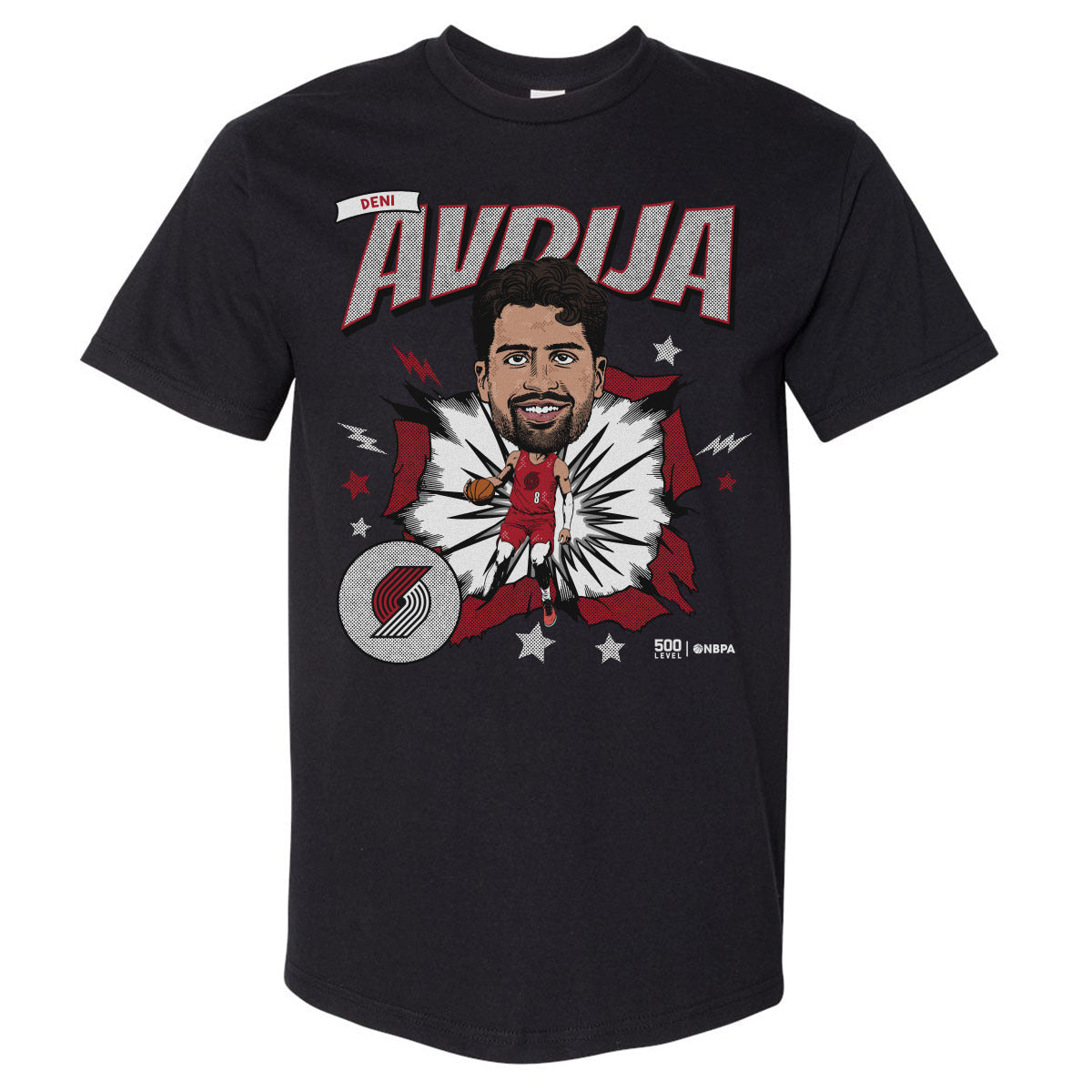 Deni Avdija Portland Trail Blazers Caricature WHT