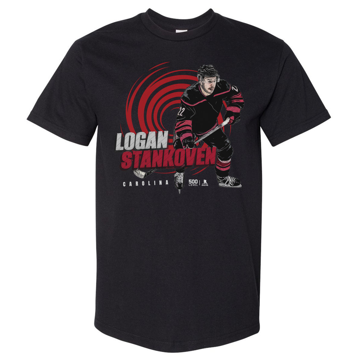 Logan Stankoven Carolina Player WHT