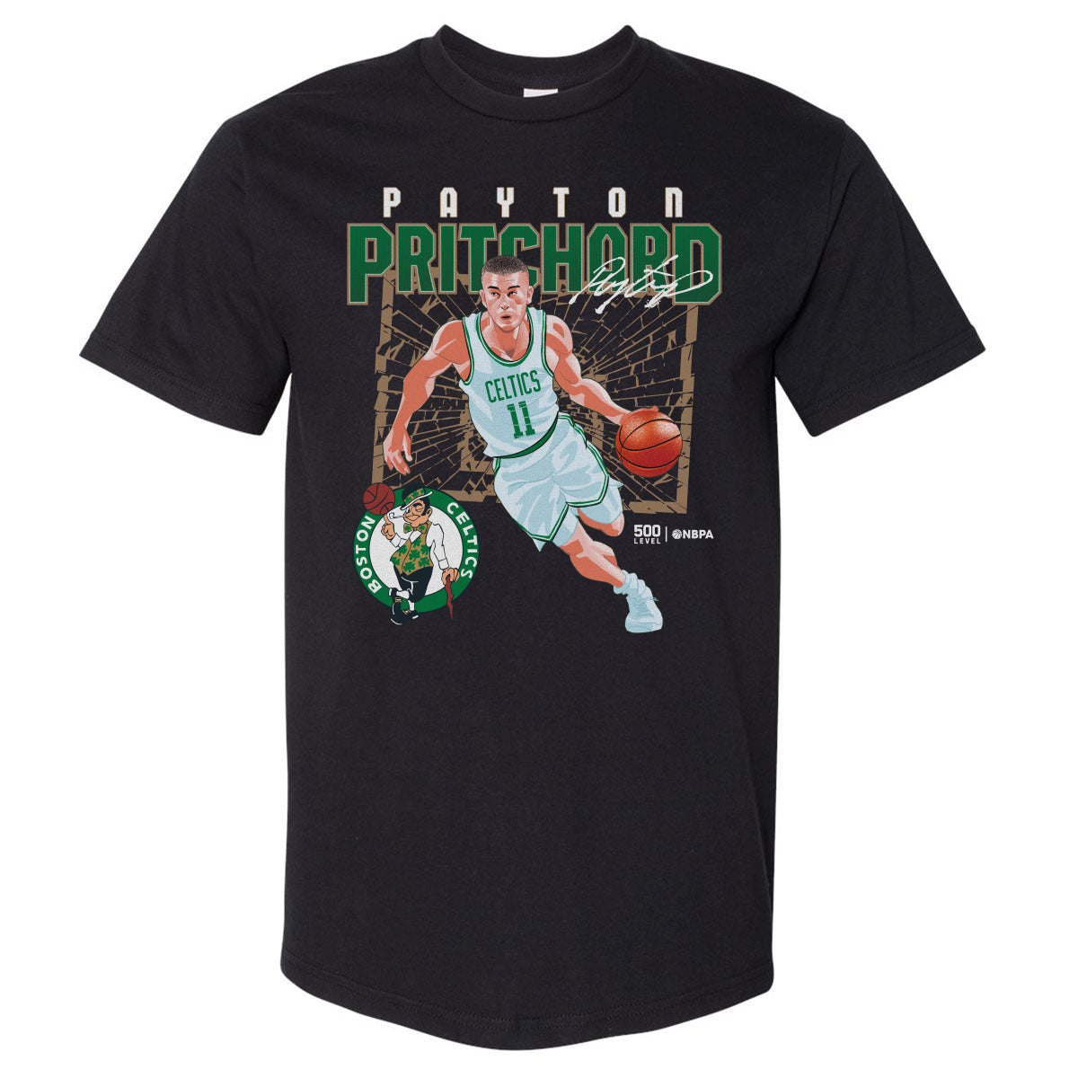 Payton Pritchard Boston Celtics Shattered WHT