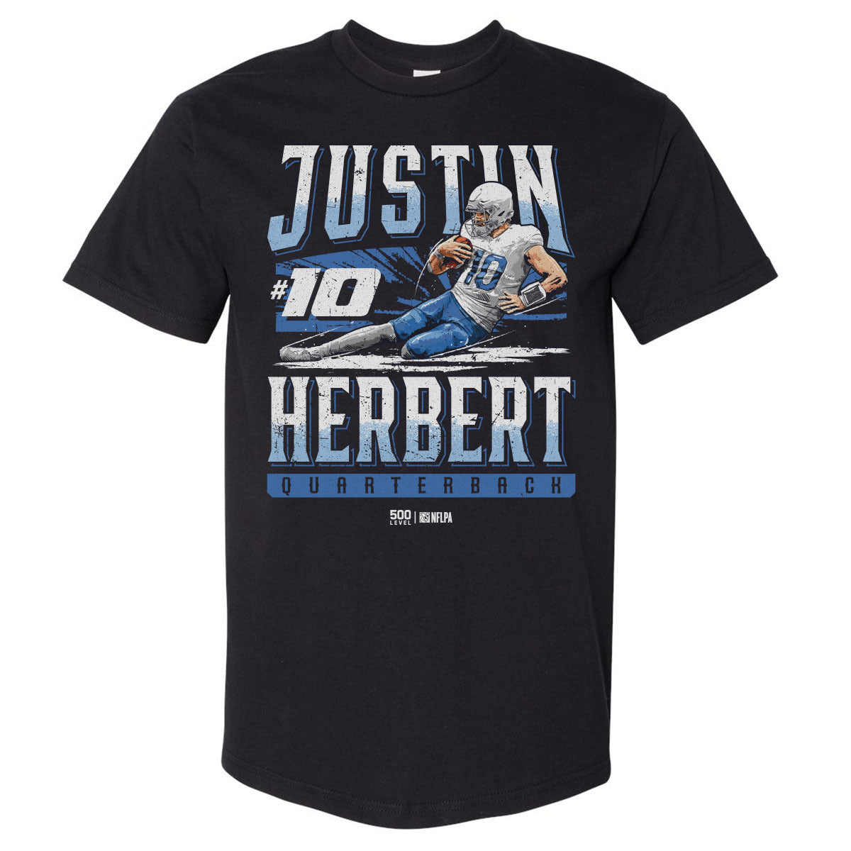 Justin Herbert Los Angeles C Slide WHT