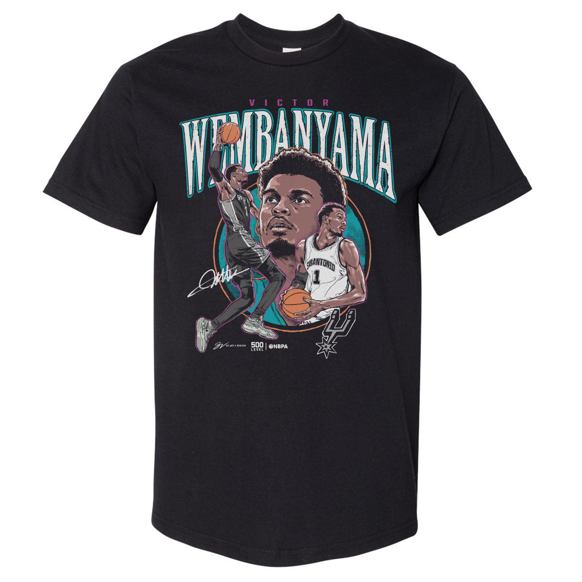 Victor Wembanyama San Antonio Spurs Trio WHT