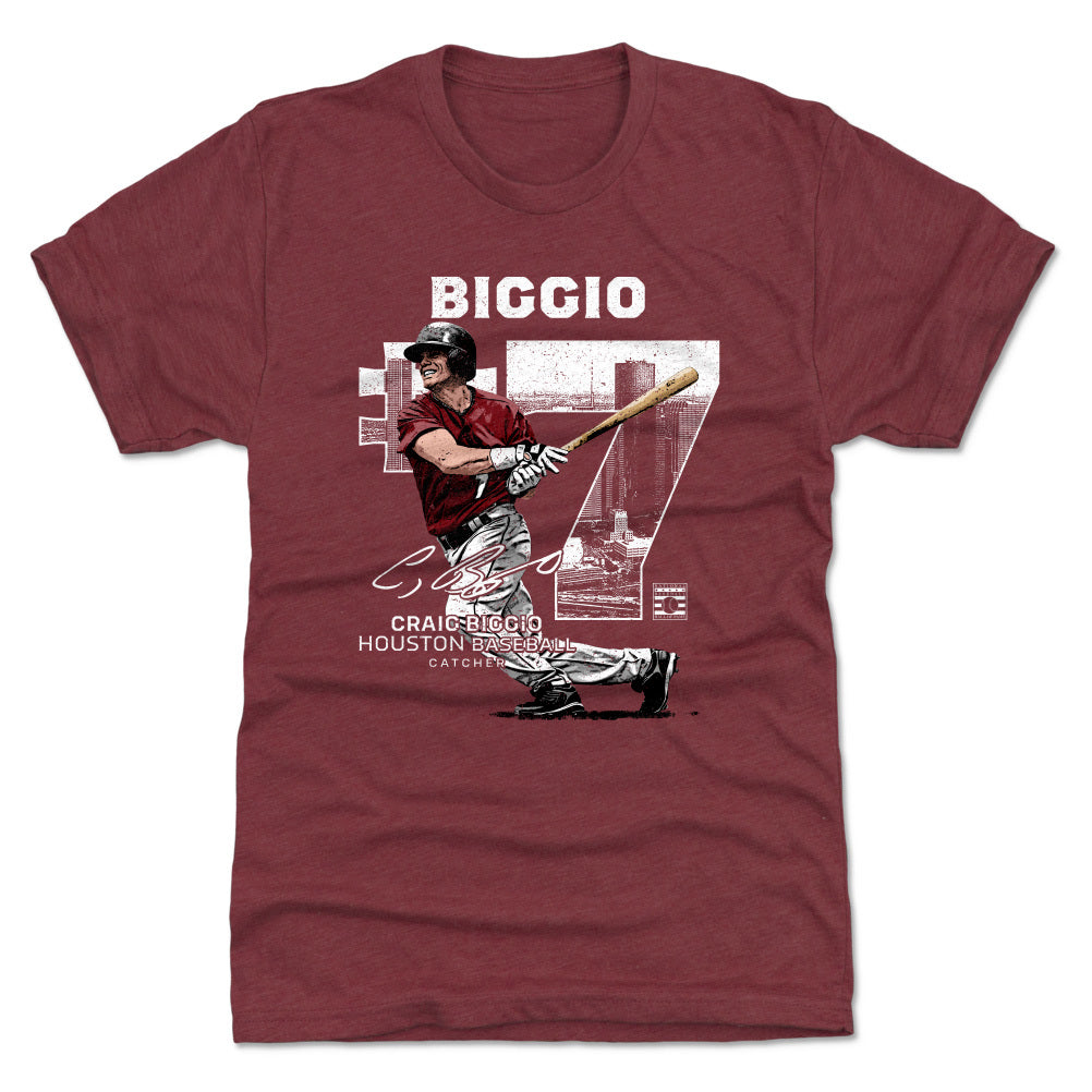 Craig Biggio Throwback Number WHT