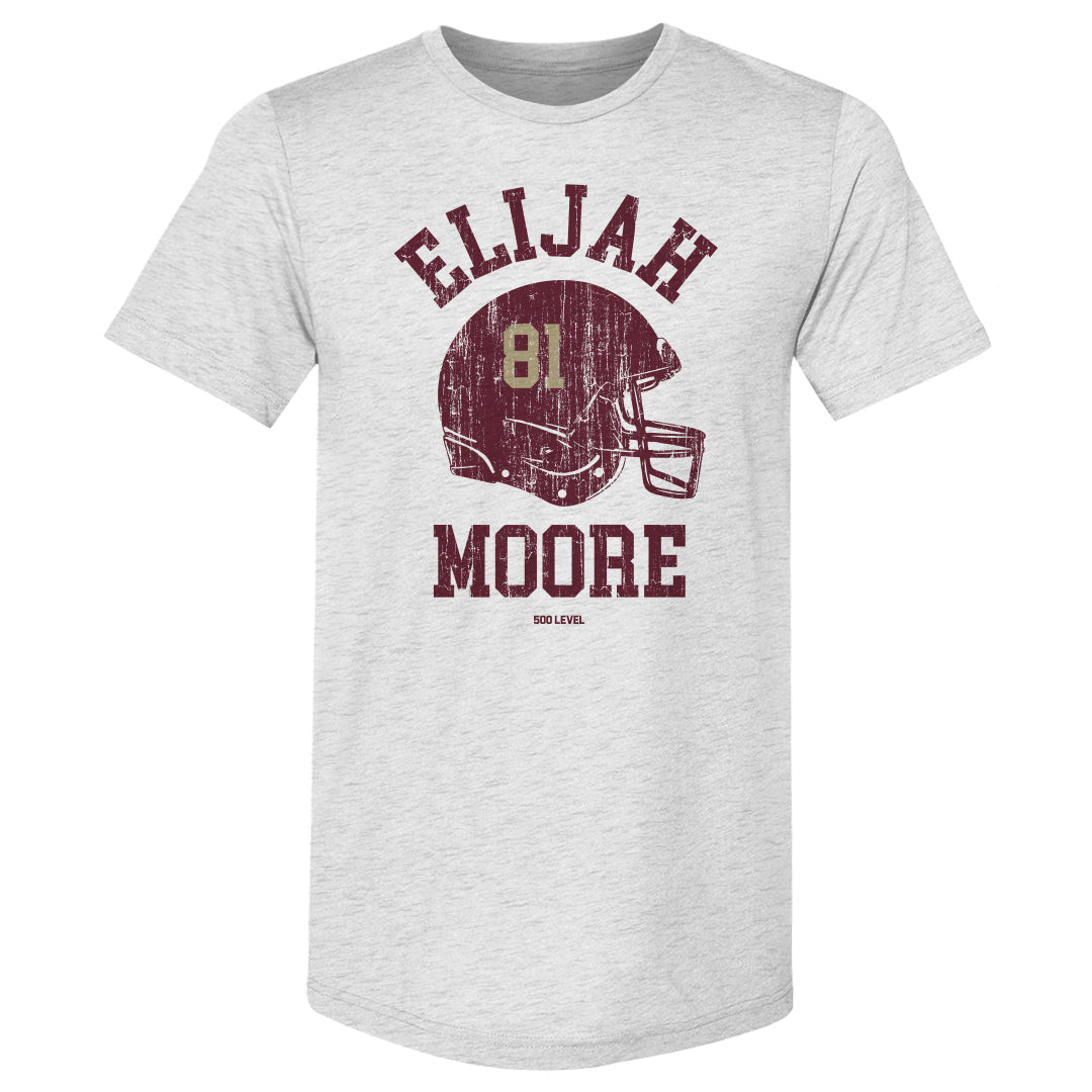 Elijah Moore College Helmet Font
