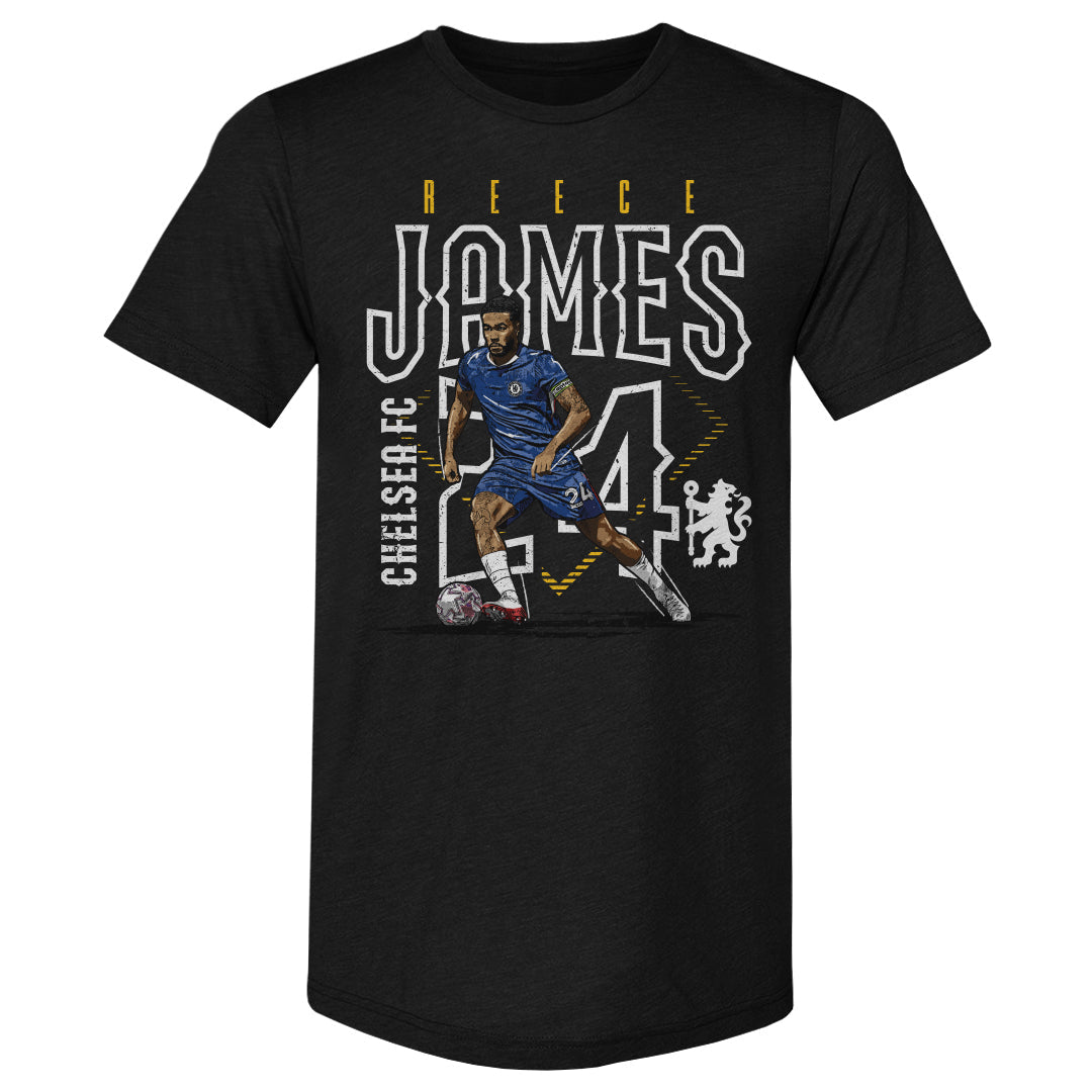 Reece James Chelsea FC Outline Number WHT