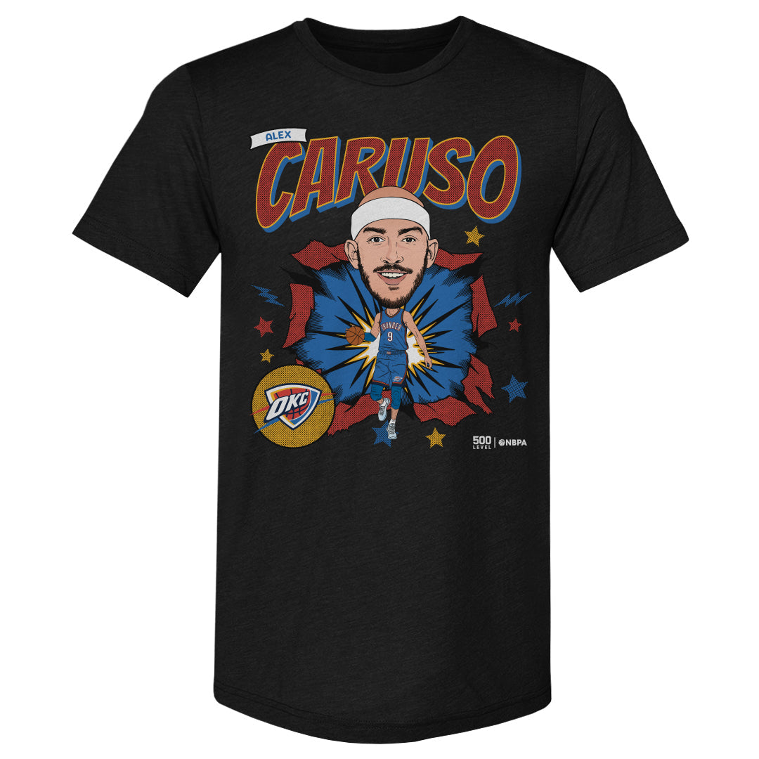 Alex Caruso Oklahoma City Thunder Caricature WHT