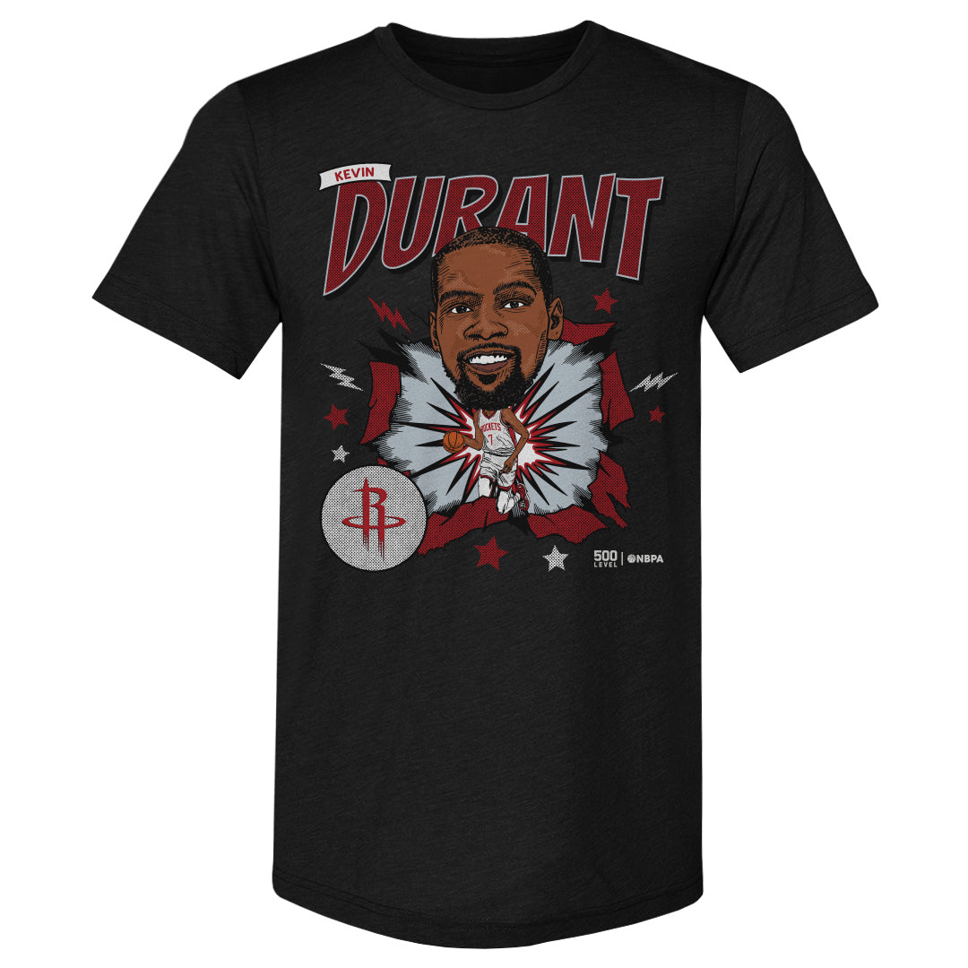 Kevin Durant Houston Rockets Caricature WHT