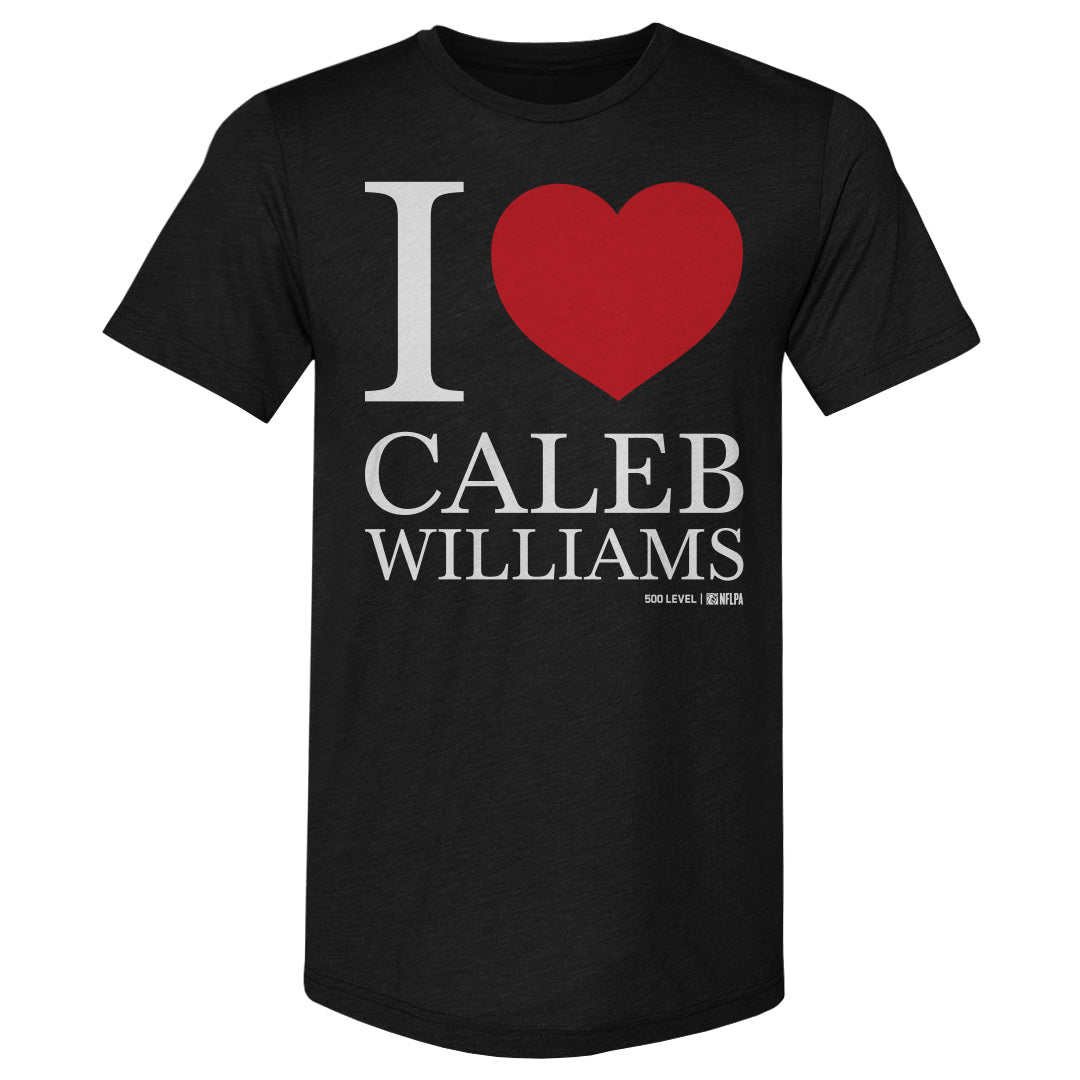Caleb Williams Chicago I Love WHT