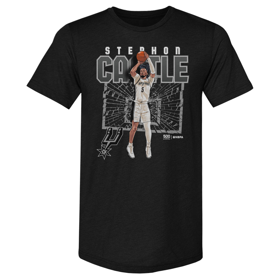 Stephon Castle San Antonio Spurs Shattered WHT