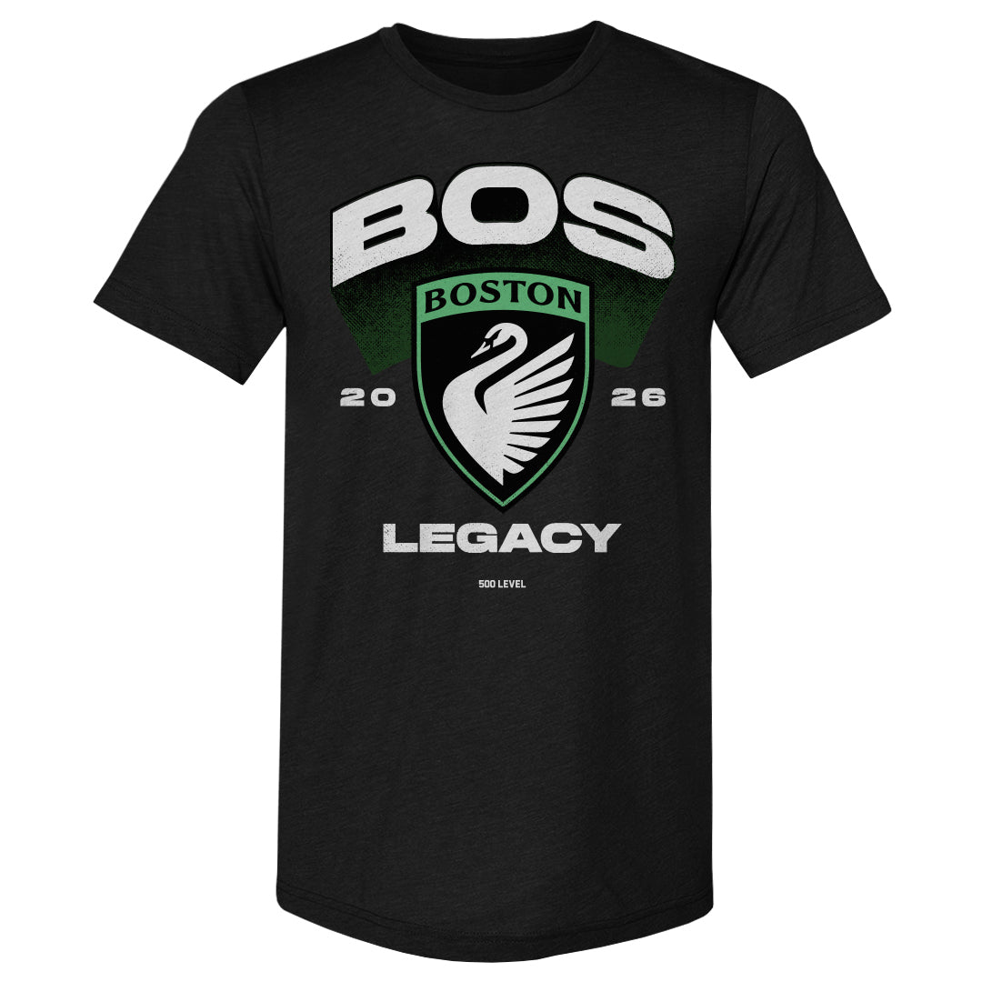 Boston Legacy FC Emblem WHT Mens Premium T Shirt 500 Level Officially Licensed Fan Gear