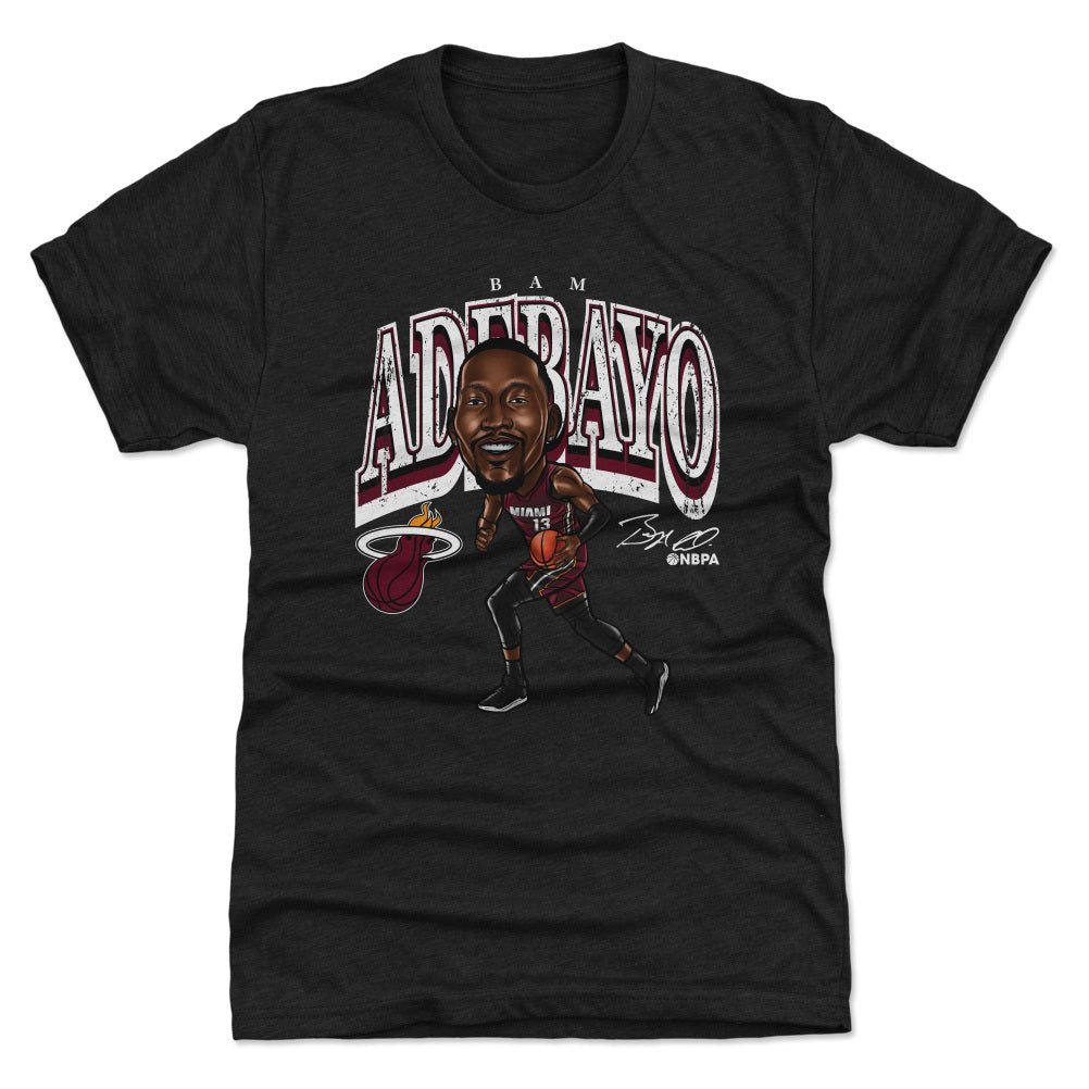 Bam Adebayo Miami Heat Cartoon WHT