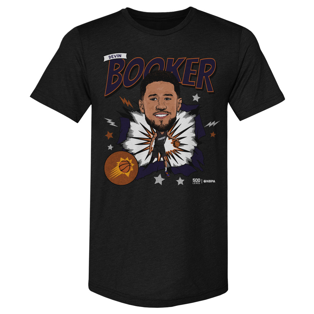 Devin Booker Phoenix Suns Caricature WHT