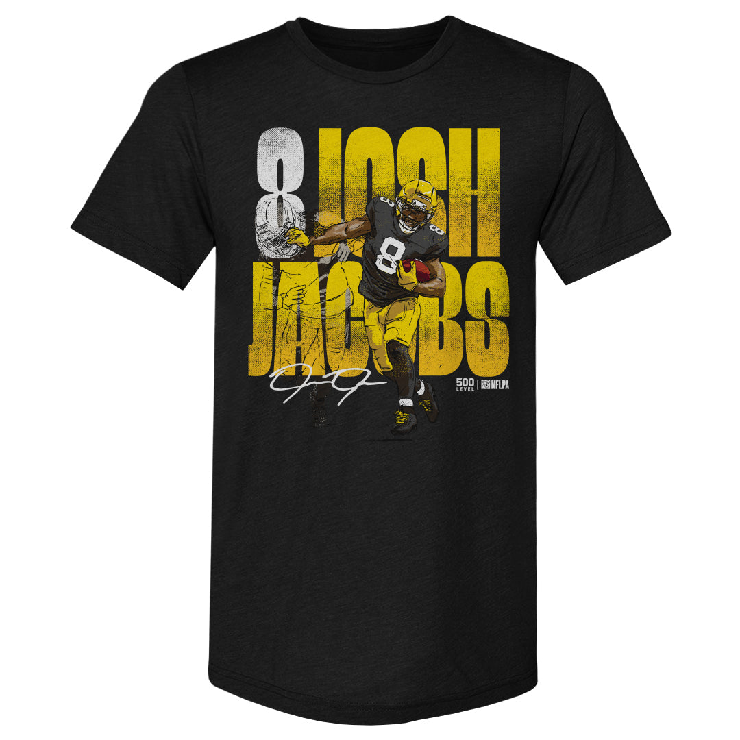 Josh Jacobs Green Bay Stiff Arm WHT