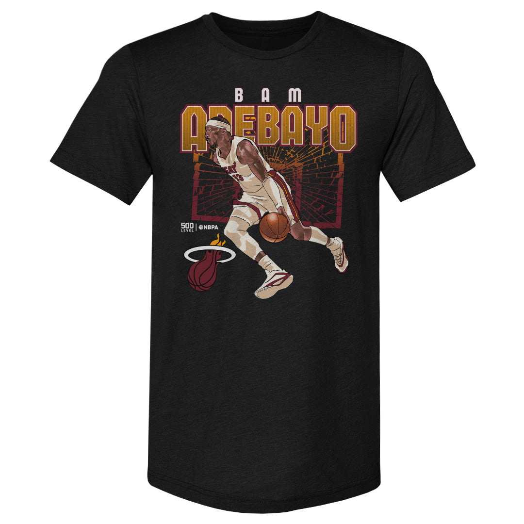 Bam Adebayo Miami Heat Shattered WHT