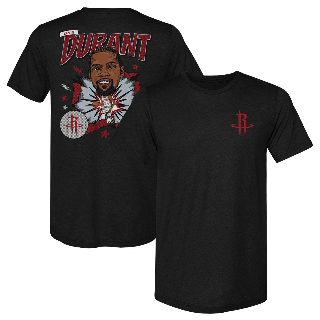 Kevin Durant Houston Rockets Caricature F&B WHT