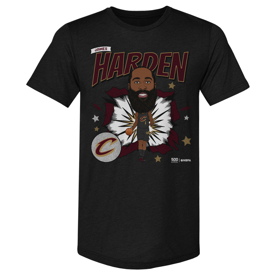 James Harden Cleveland Cavaliers Caricature WHT