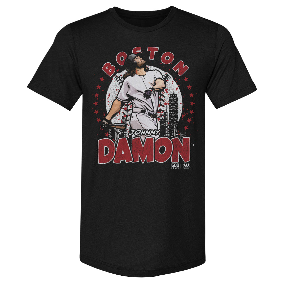 Johnny Damon Boston Gritty WHT