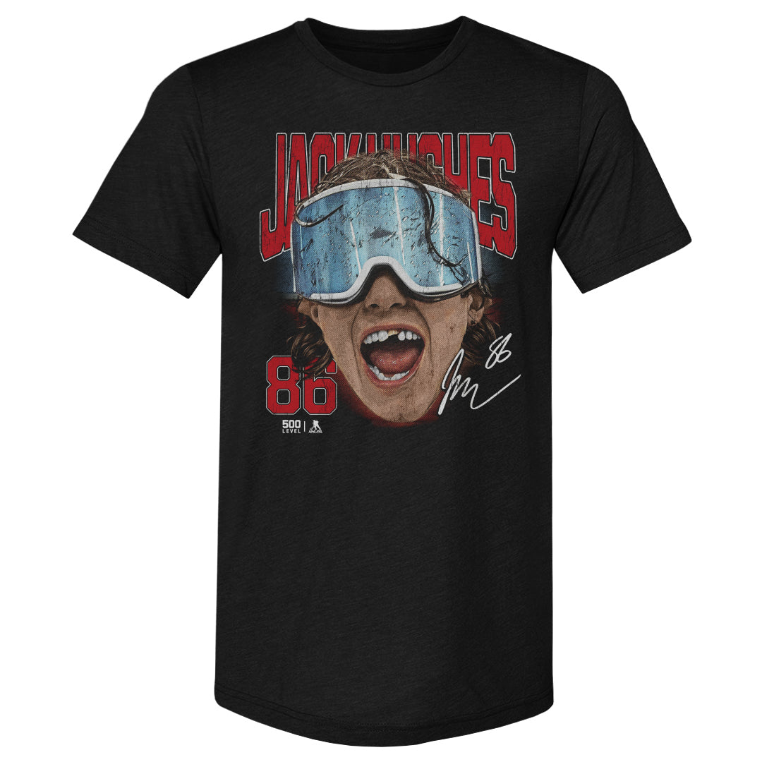 Jack Hughes New Jersey Goggles WHT