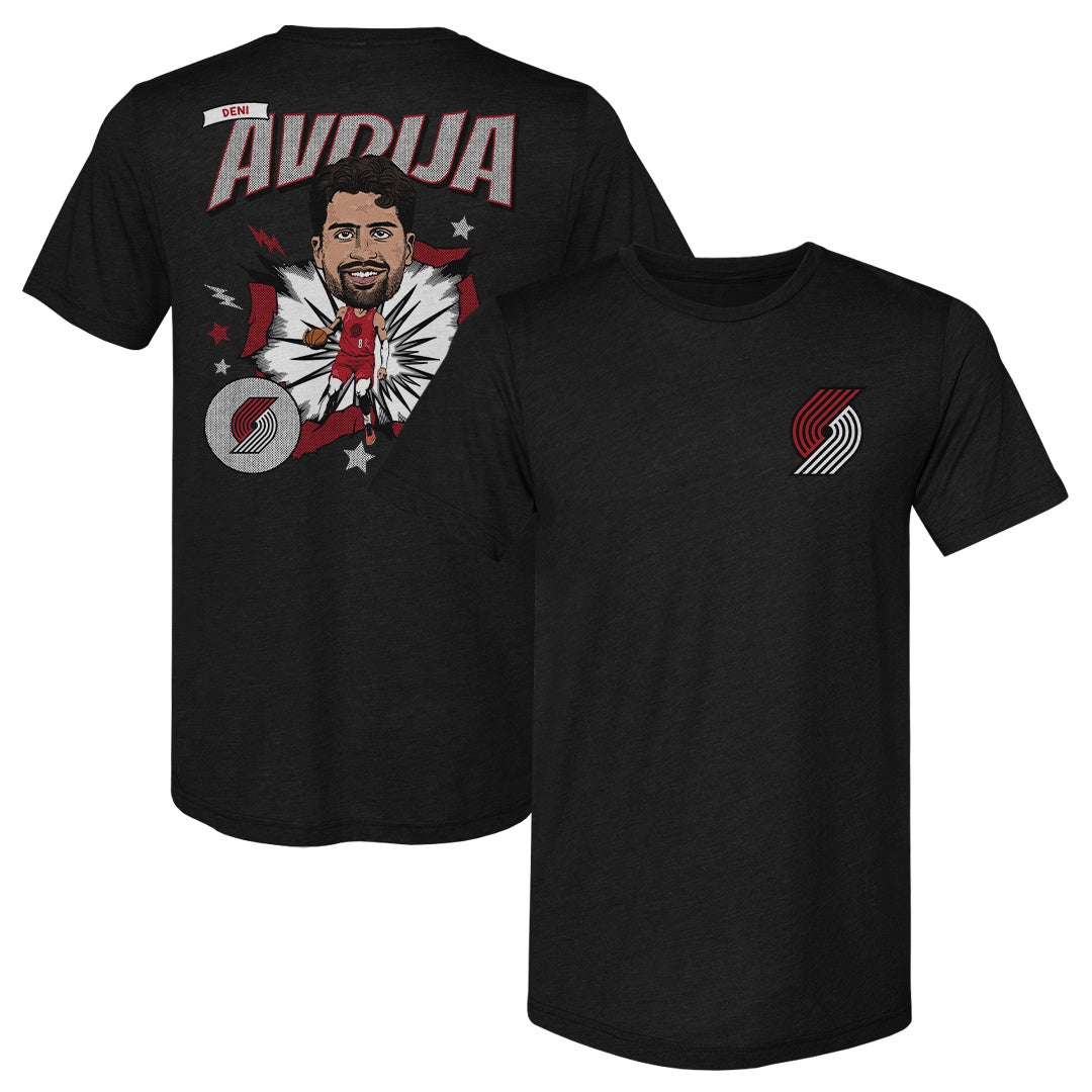 Deni Avdija Portland Trail Blazers Caricature F&B WHT