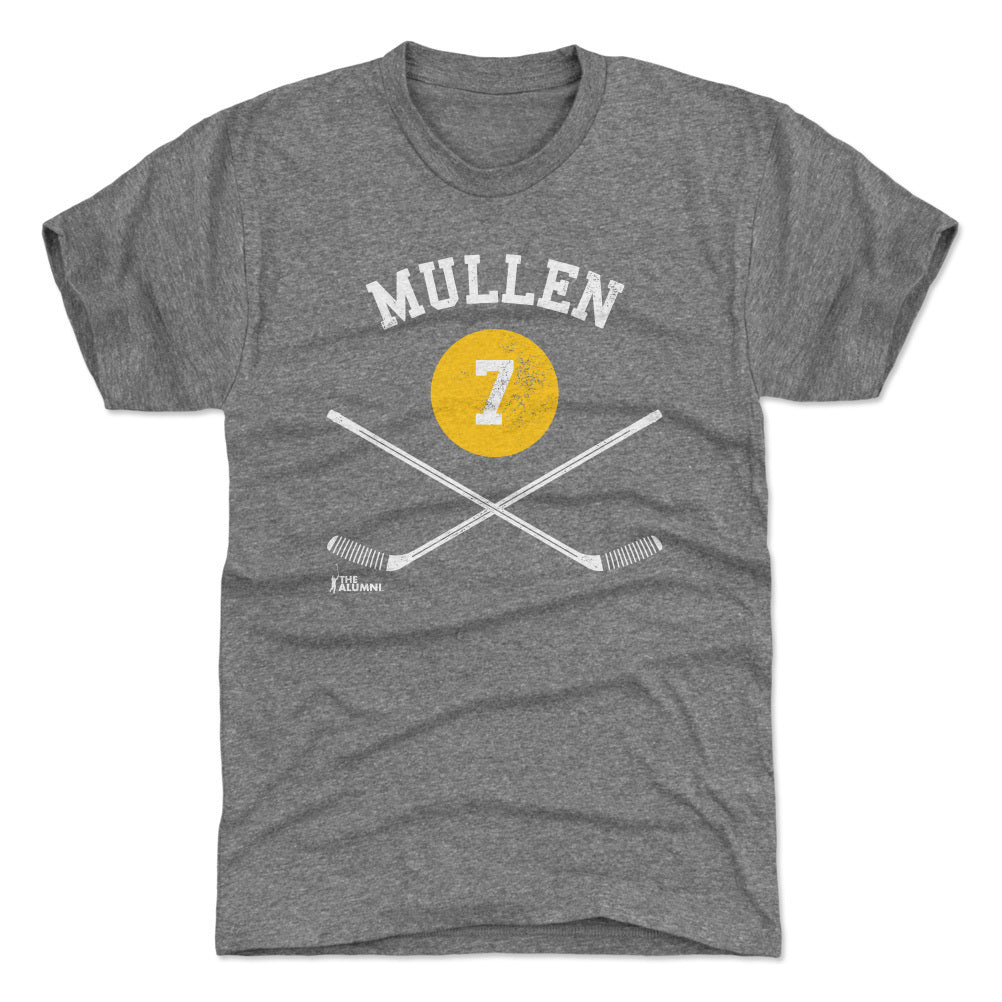 Joe Mullen Pittsburgh 7 Sticks WHT