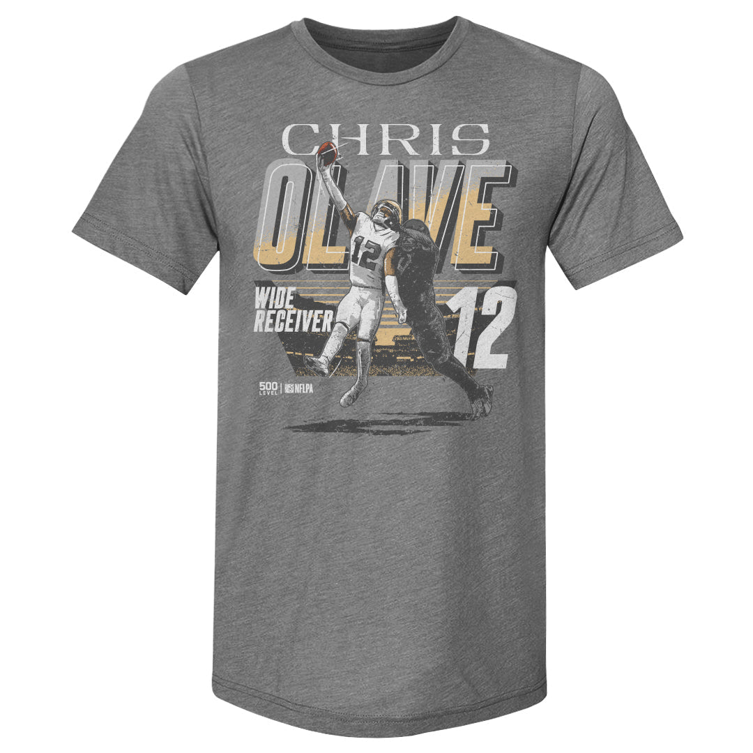 Chris Olave New Orleans One-Handed Catch WHT
