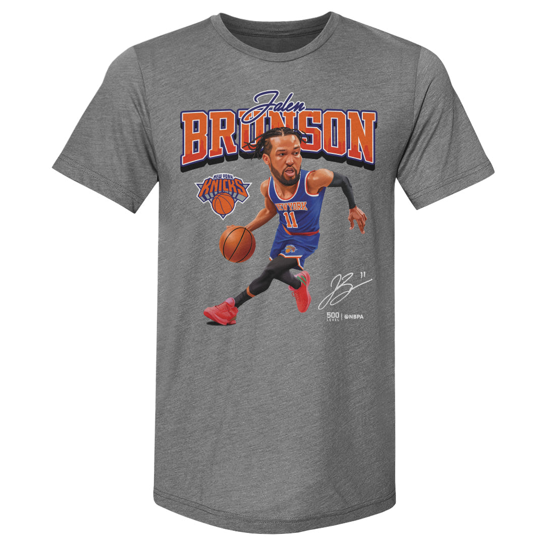 Jalen Brunson New York Knicks Caricature WHT