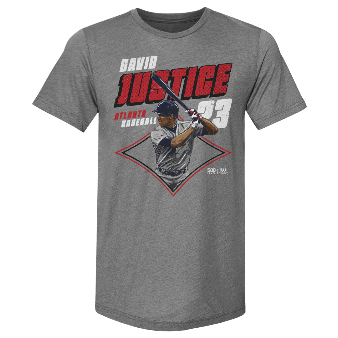 David Justice Atlanta Diamond WHT