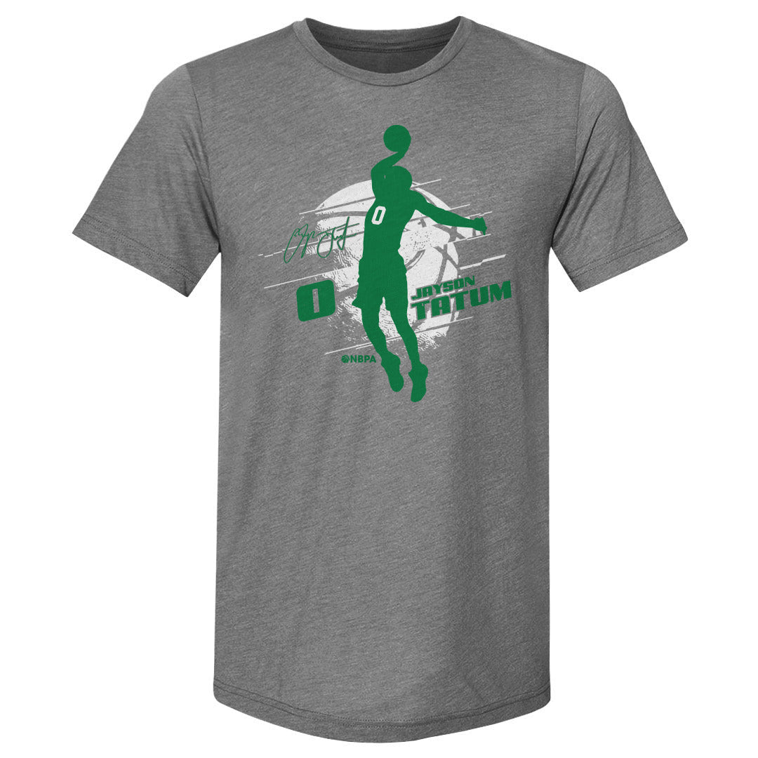 Jayson Tatum Boston Silhouette WHT