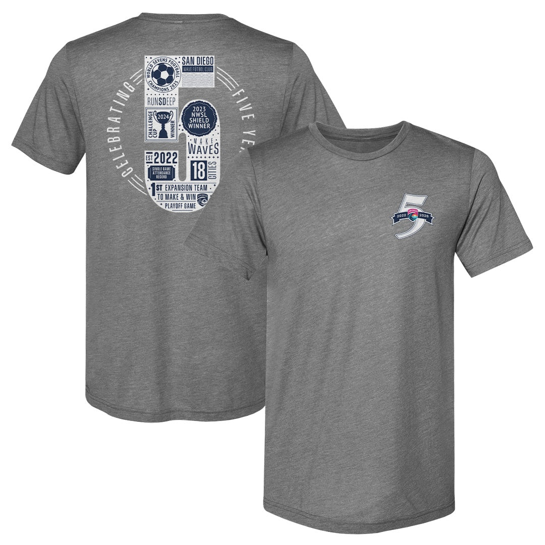 San Diego Wave FC 5 Year Anniversary F&B WHT