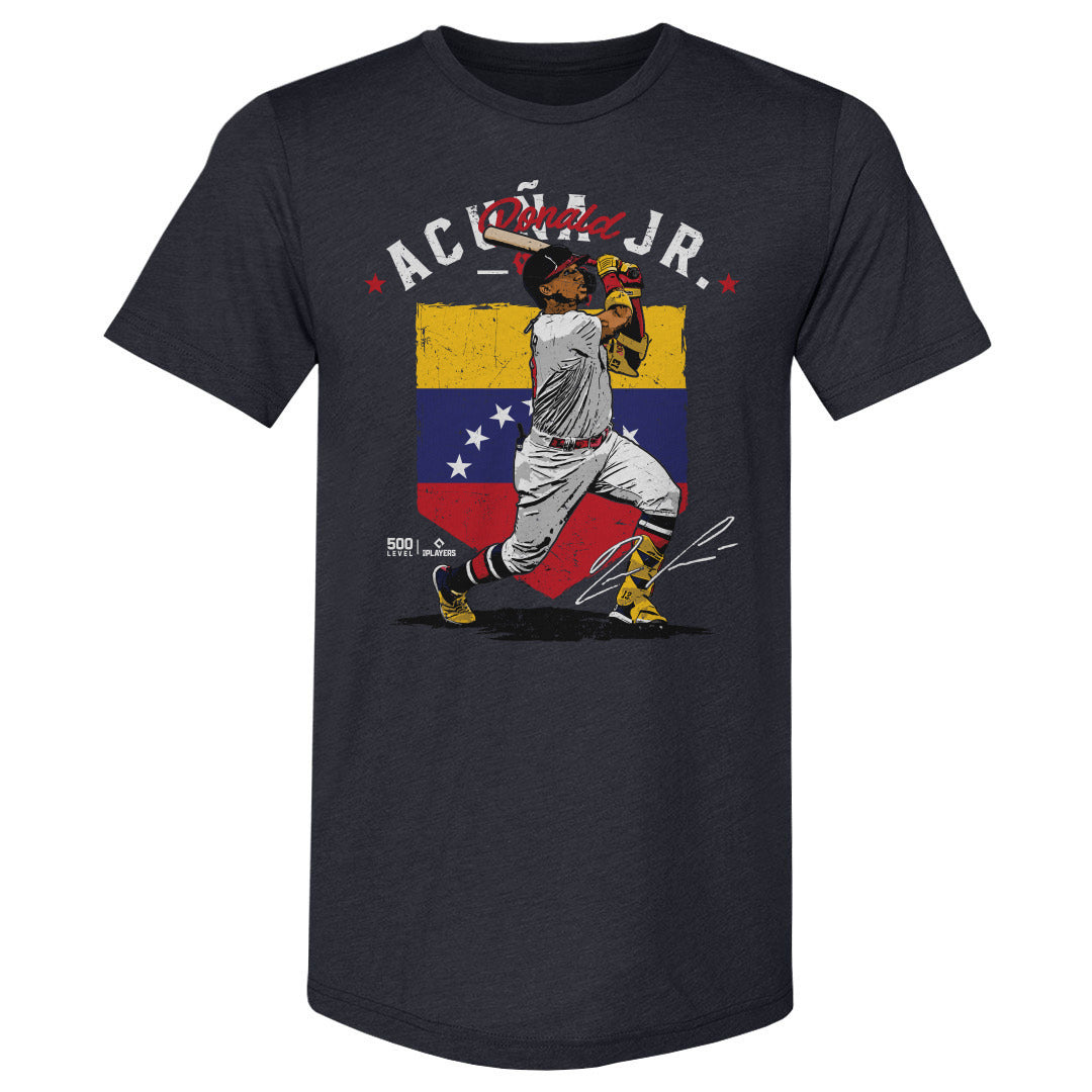 Ronald Acuna Jr. Atlanta Country Flag WHT