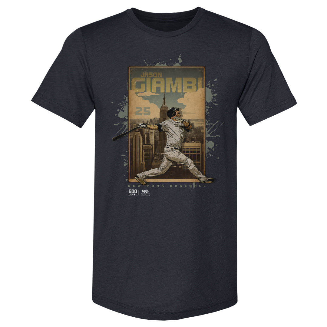 Jason Giambi New York Y Skyline WHT