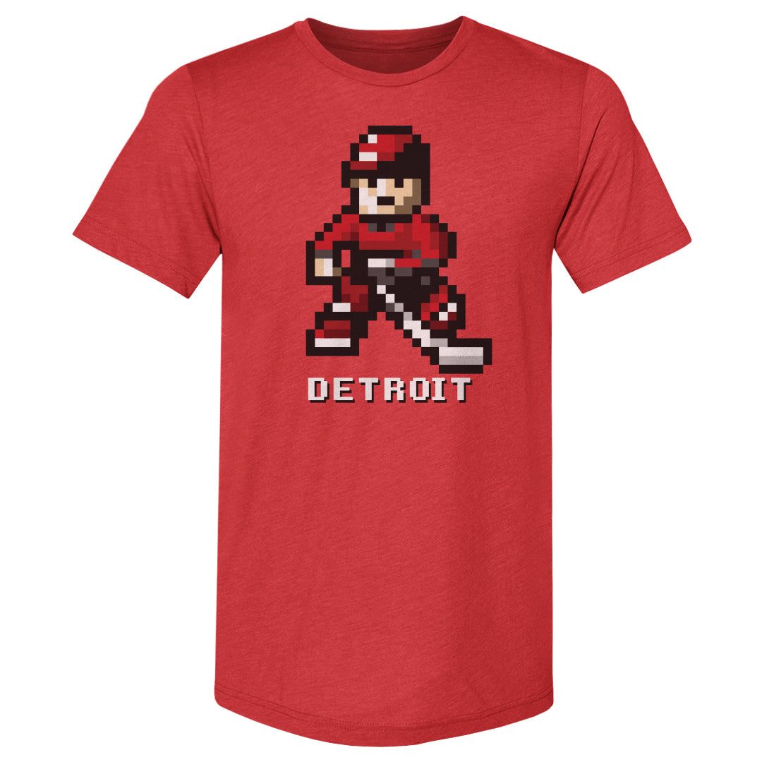 Detroit Hockey 8-bit WHT
