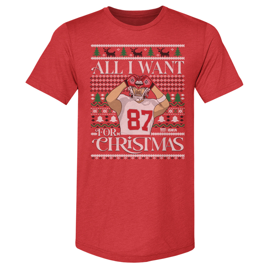 Travis Kelce Kansas City Ugly Sweater WHT