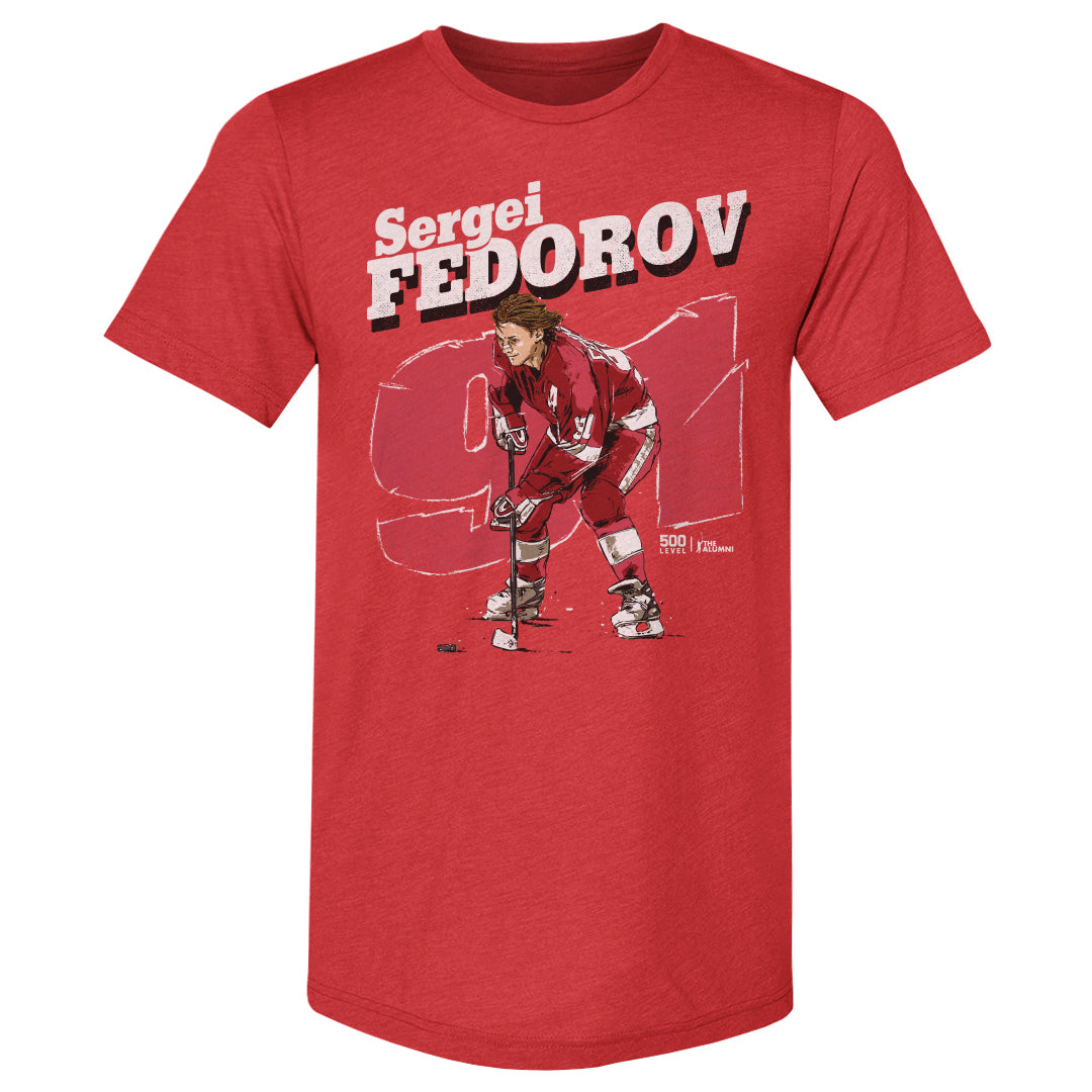 Sergei Fedorov Detroit Retro WHT