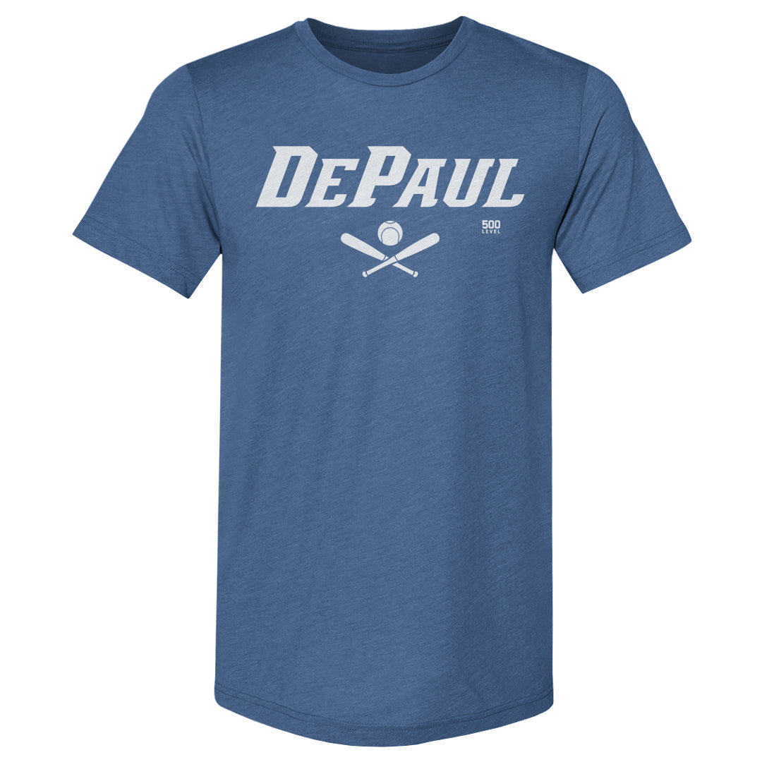 DePaul Blue Demons Softball Minimalist WHT