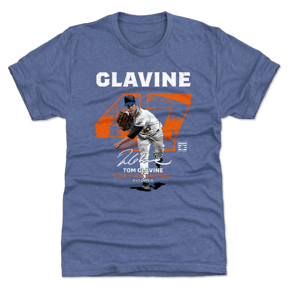 Tom Glavine Throwback Number WHT
