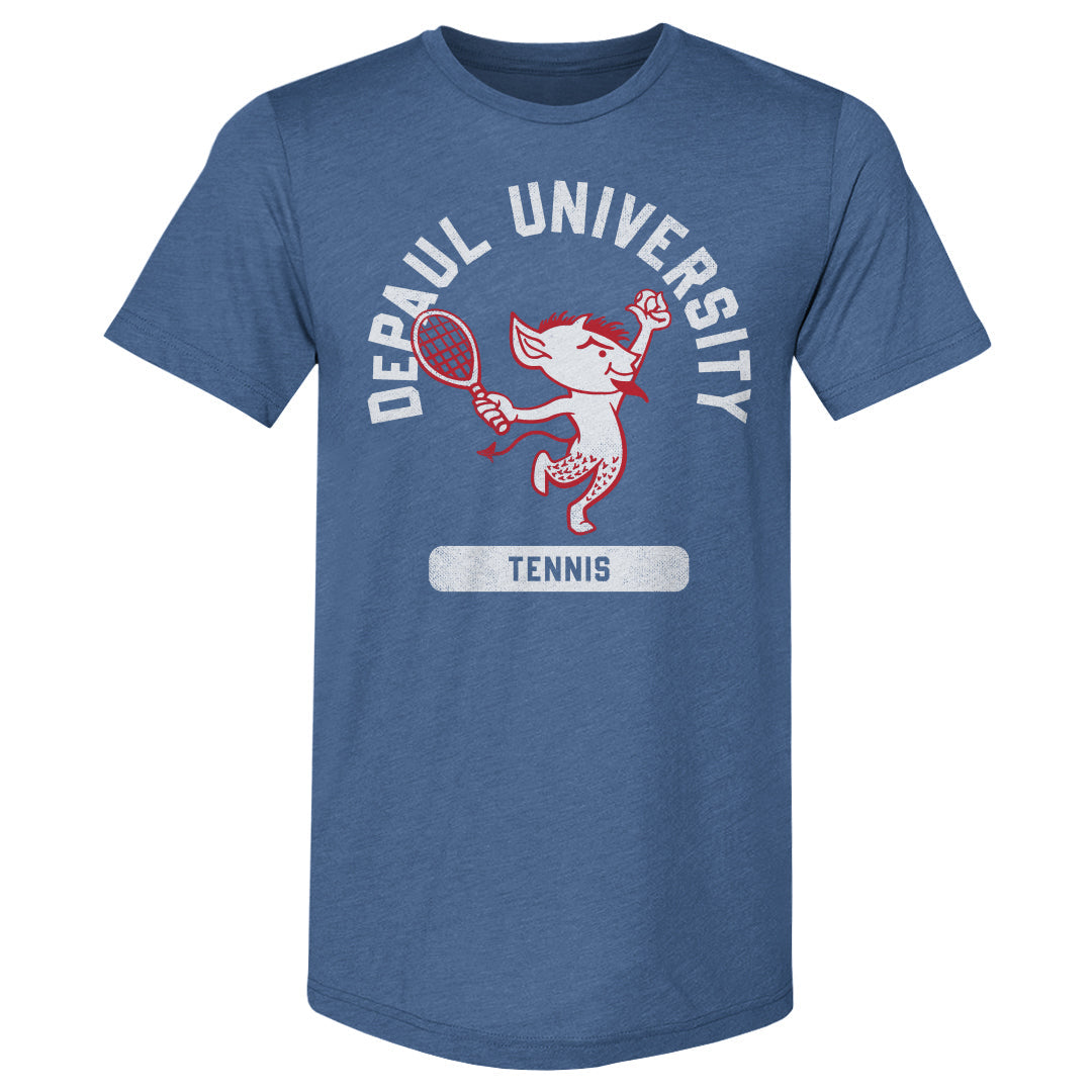 DePaul Blue Demons Mascot Tennis WHT